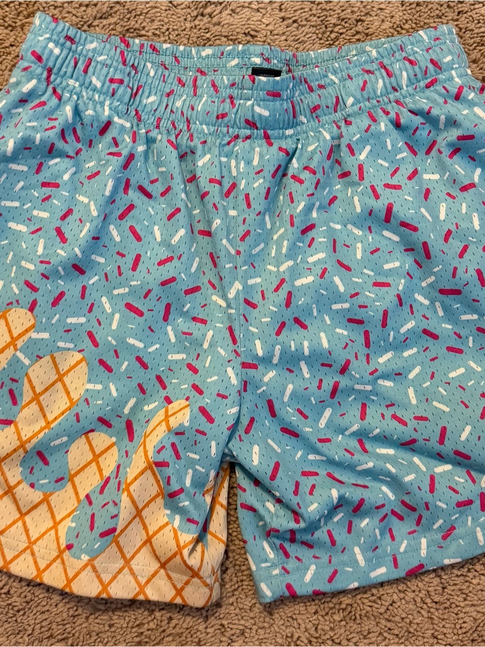 Boys Blue Novelty Print Swim/Board Shorts